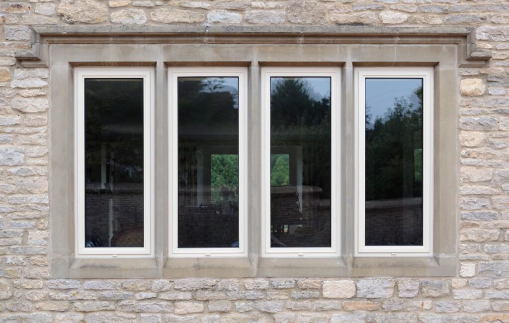 4 panel slimline heritage window