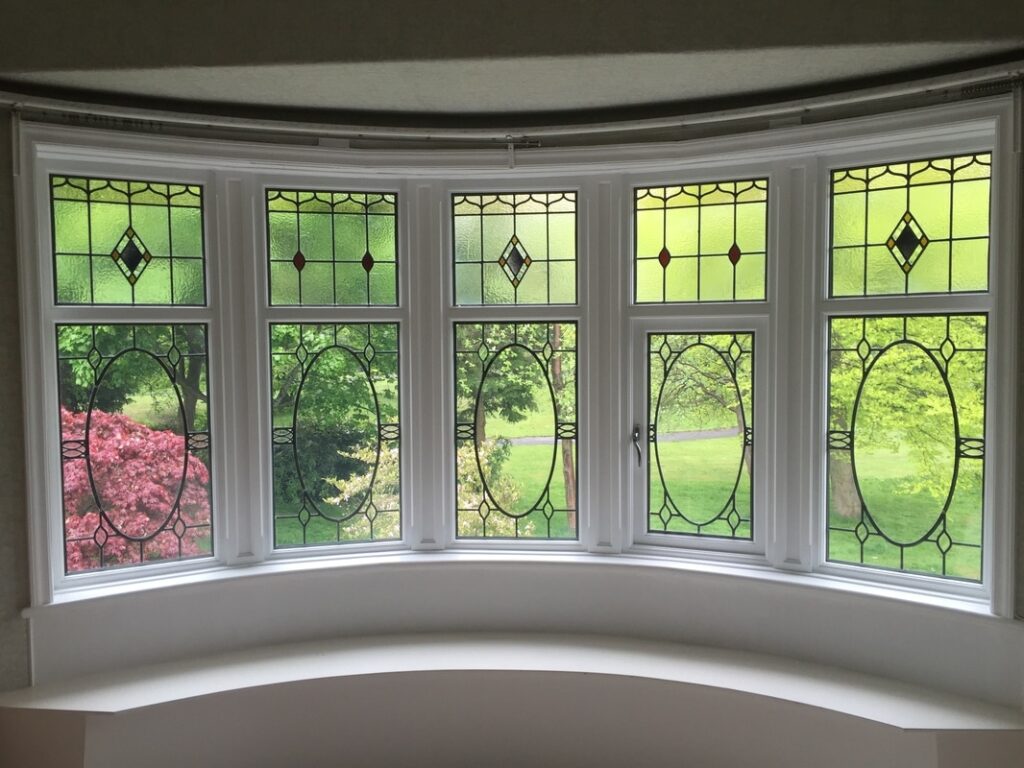 5 panel Traditional Leaded windows with different pattern