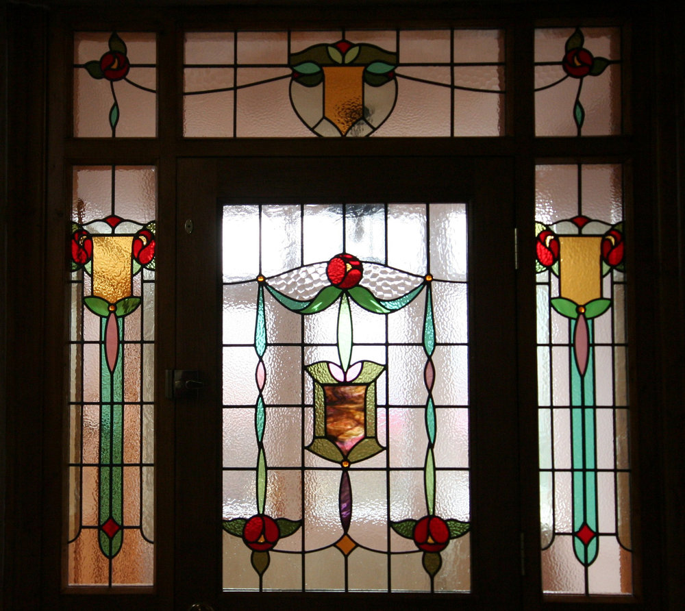 Traditional Leaded windows and doors together